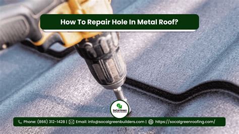 repairing holes in tin roofing